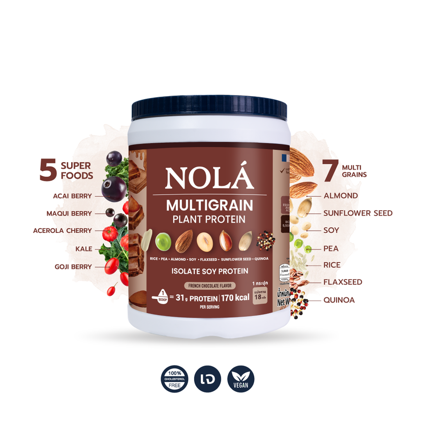 สูตรใหม่! โปรตีนพืช รส ช็อกโกเเลต 1 กระปุก Plant Protein French Chocolate