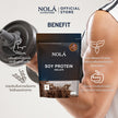 NOLÁ Superfoods Pure soy protein Isolate รส Chocolate 908 g โปรตีนพืช ถั่วเหลือง โปรตีน 28 กรัม BCAAs 4000 mg+