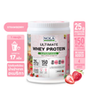 เวย์โปรตีน รสสตรอว์เบอร์รี 1 กระปุก Whey Protein +ซุปเปอร์ฟู้ดส์ Strawberry