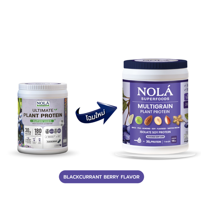 โปรตีนพืช รสแบล็คเคอแร้นท์ 1 กระปุก Plant Protein Blackcurrant