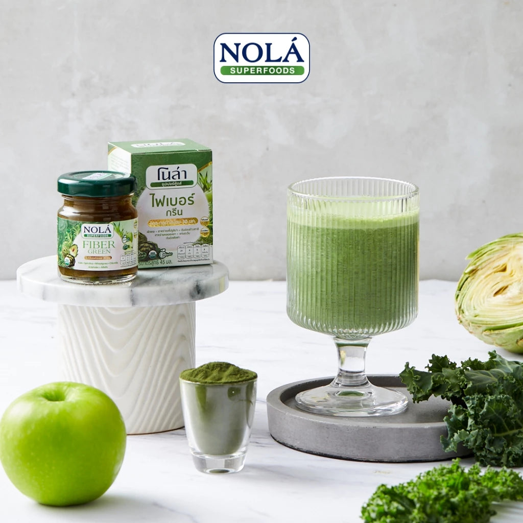 ไฟเบอร์กรีนพร้อมดื่ม 6ขวด มีใยอาหารสูง แคลอรี่ต่ำ ไม่เติมน้ำตาล