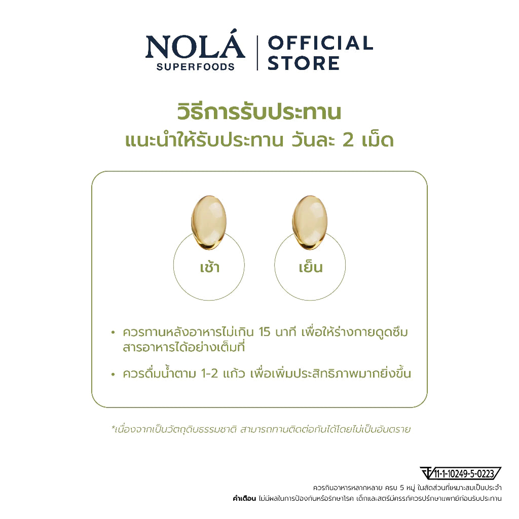 น้ำมันอโวคาโด 60 ซอฟต์เจล AVOCADO Oil สกัดเย็น เพิ่มไขมันดี